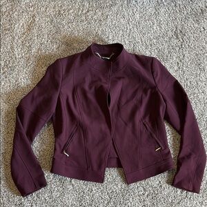 White House Black Market Purple Plum  Blazer Modern Professional
